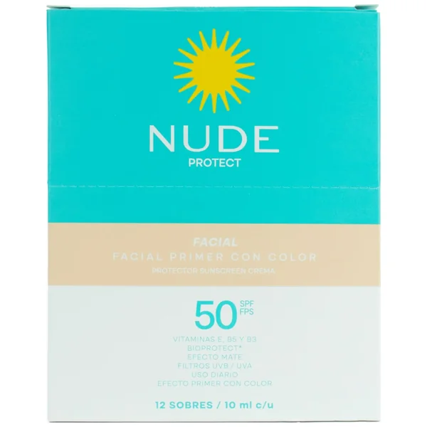 Protector Solar Nude SPF 50 Facial Primer CON Color