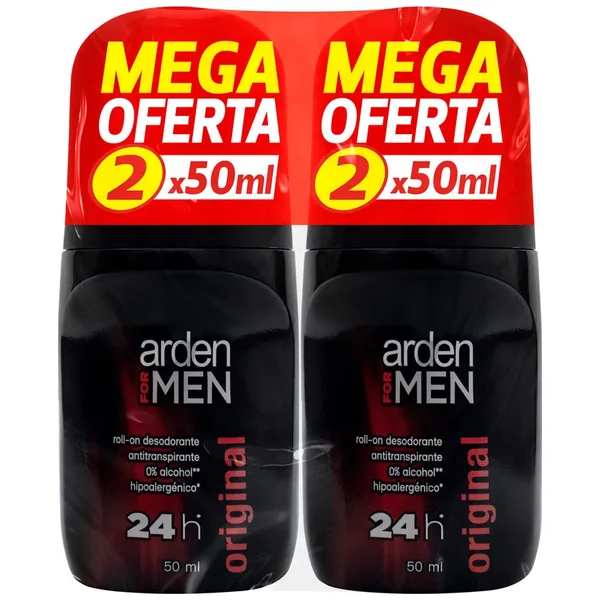 Desodorante Arden For Men Rollon Original X 50 Ml X 2 Und Mega Oferta