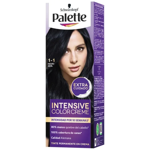 Palette Color Creme Caja Tubos Negro Azul