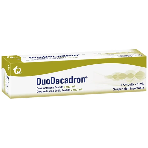 Dúo-Decadron 8/2Mg Amp. Caja x1Amp.TQ Dexametasona Acetato Fosfato
