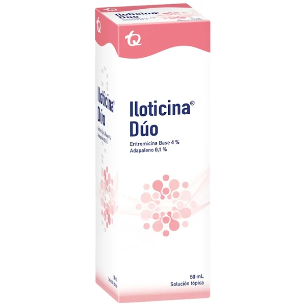 Iloticina Dúo 4/0.1% Sol Top.Fco.X50ml. Tq Eritromicina Base Adapaleno