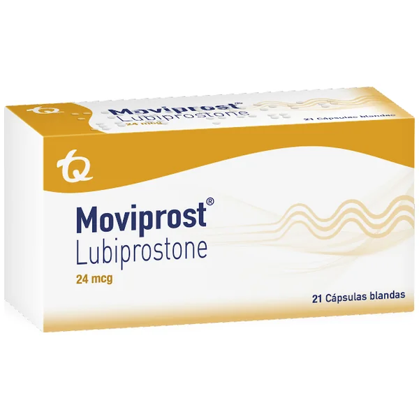 Moviprost Lubiprostone 24 Mcg Tecnoquimicas Caja X 21 Cápsulas