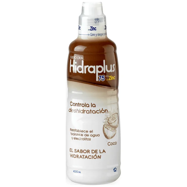 Hidraplus Con Zinc 75Meq Solución Oral Sabor A Coco Frasco X 400mL