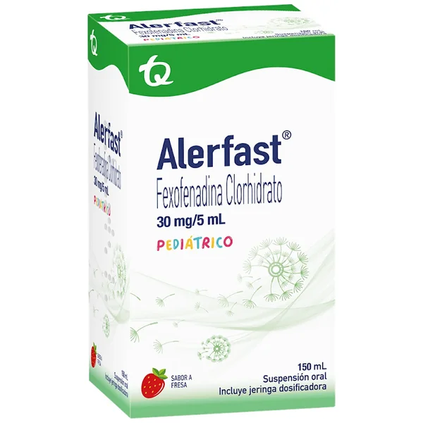 Alerfast Fexofenadina Clorhidrato 30Mg/5ml Tecnoquimicas Frasco X 150 Ml