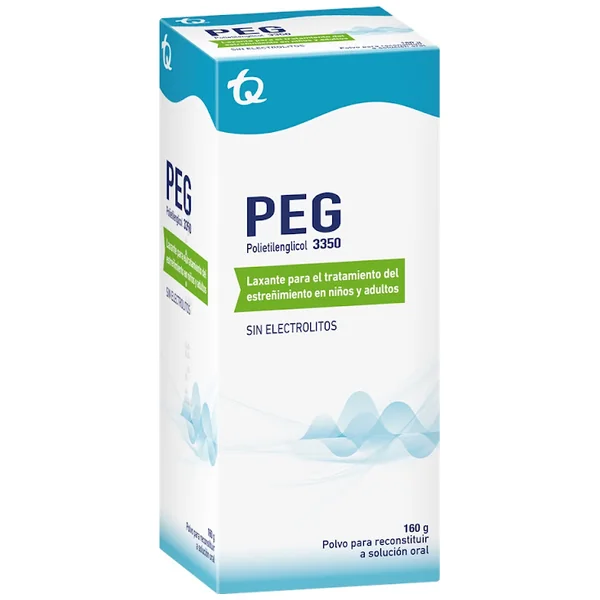 Peg Polietilenglicol 3350 G Polvo Solución Oral Frasco X 160 G Tecnoquímicas