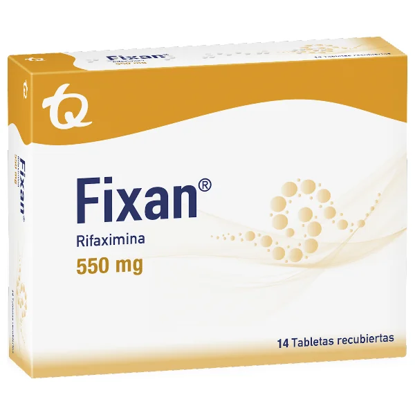 Fixan Rifaximina 550 Mg Tecnoquimicas Caja X 14 Tabletas