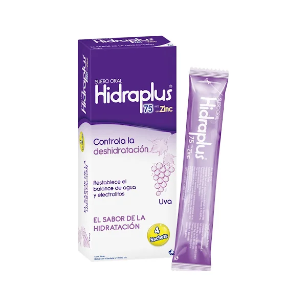 Hidraplus Cloruro De Sodio + Cloruro De Potasio 0,26G/0,15g Tecnoquímicas Caja X 4 Sachets