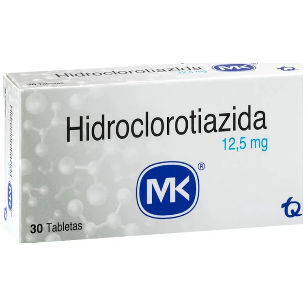 Hidroclorotiazida MK 12.5 Mg Caja X 30 Tabletas