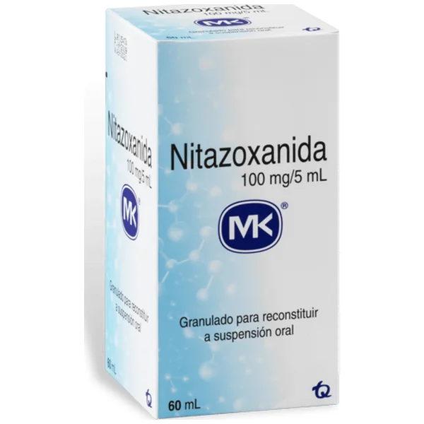 Nitazoxanida 100Mg/5Ml(2%) Gran Suspención Oral Frasco X 60Ml Mk