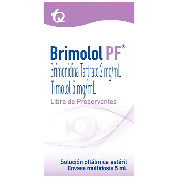 Brimolol Solución Oftálmica (2+5)Mg/mL(0.2+0.5)% Frasco X 5mL