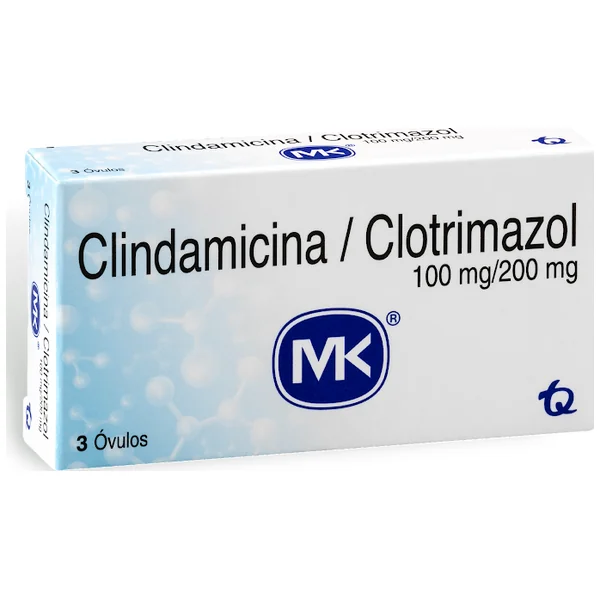 Clindamicina Clotrimazol MK 10Mg/200mg Caja X 3 Óvulos