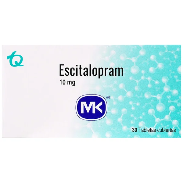 Escitalopram 10 Mg MK Caja X 30 Tabletas