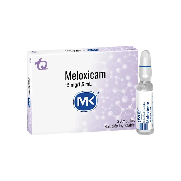 Meloxicam 15Mg/1,5ml Mk Caja X 3 Ampollas