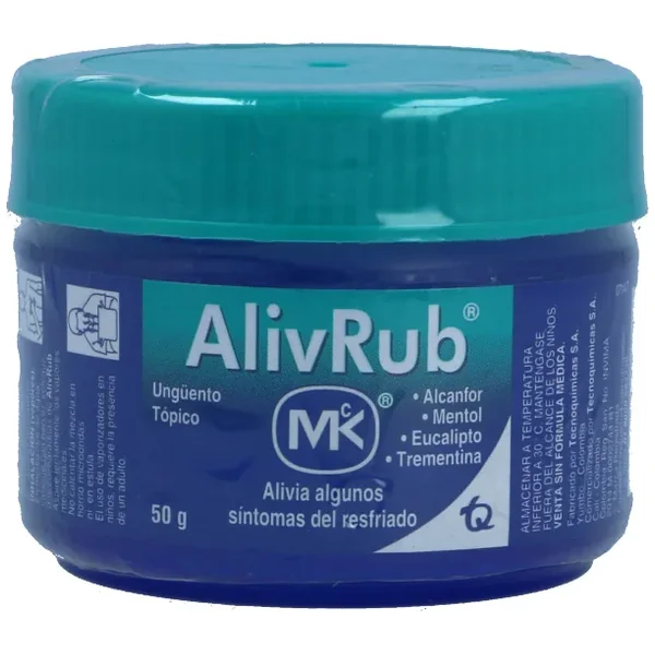 Alivrub 5.26Gr+2.82Gr+1.33Gr+4.67Gr Emulsion Tópica Mk Pote X 50Gr
