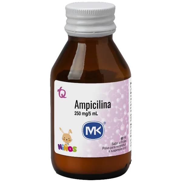 Ampicilina MK 250 Mg Frasco X 60 Ml