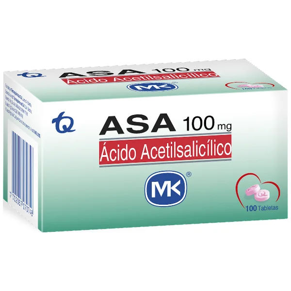 Asa Mk 100Mg Blister X 10 Tabletas