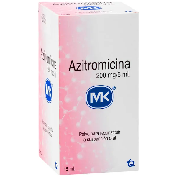 Azitromicina MK 200Mg/5ml Frasco X 15 Ml