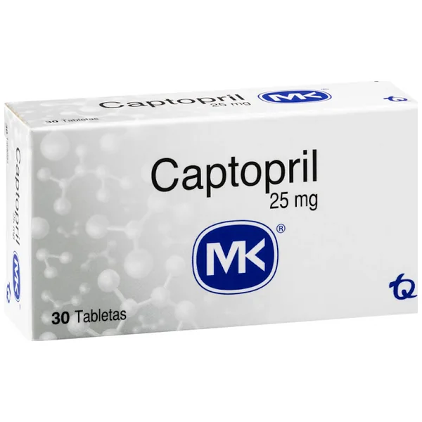 Captopril MK 25 Mg Caja X 30 Tabletas