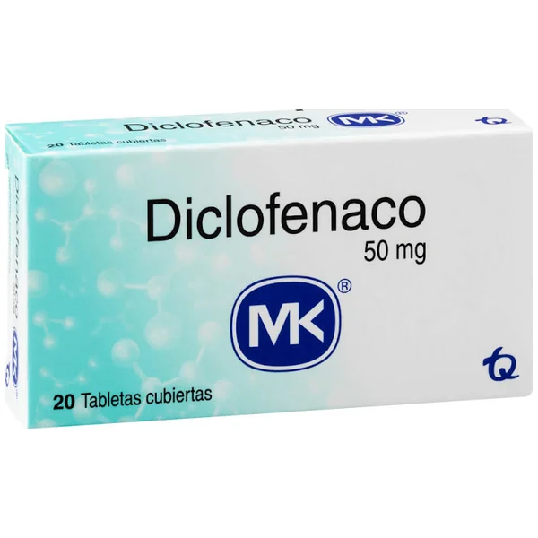 Diclofenaco 50 Mg MK Caja X 20 Tabletas