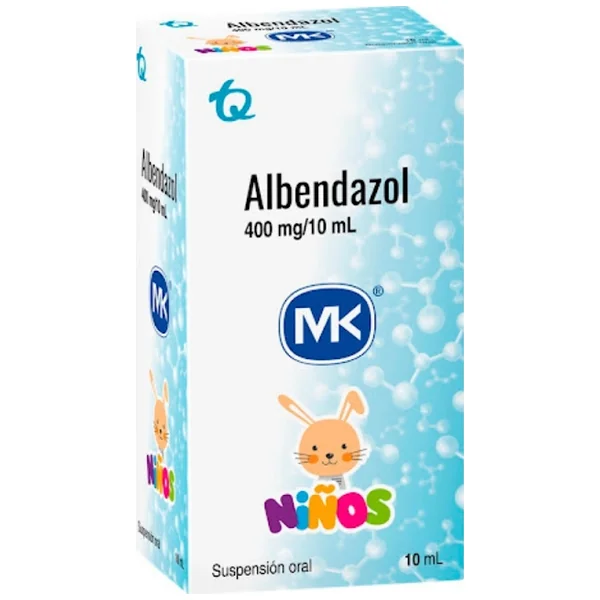Albendazol Niños Mk 400Mg Suspensión Frasco X 10Ml