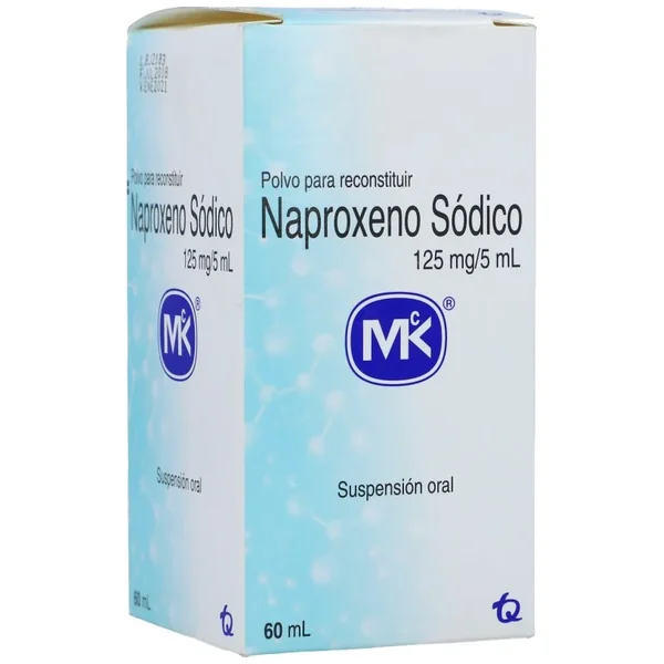 Naproxeno 125Mg/5mL Susp Oral Mk Frasco X 60mL