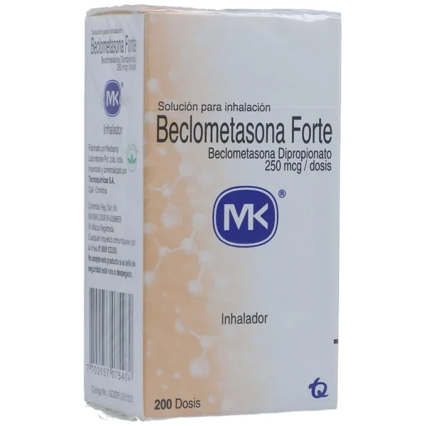 Beclometasona Forte Inhalador 250Mcg/Dosis Frasco X 200Dosis