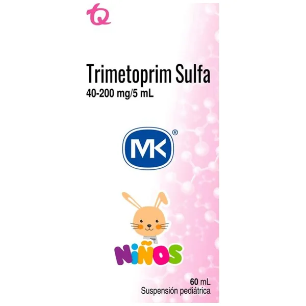Trimetoprim Sulfa (40Mg+200Mg)/5mL(0.8%+4%) Susp Oral Mk Frasco X 60mL