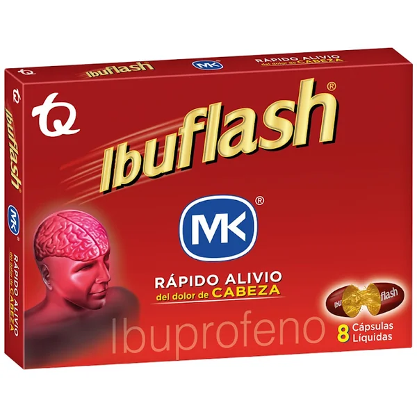 Ibuflash Forte Ibuprofeno 400 Mg Tecnoquímicas Caja X 8 Cápsulas