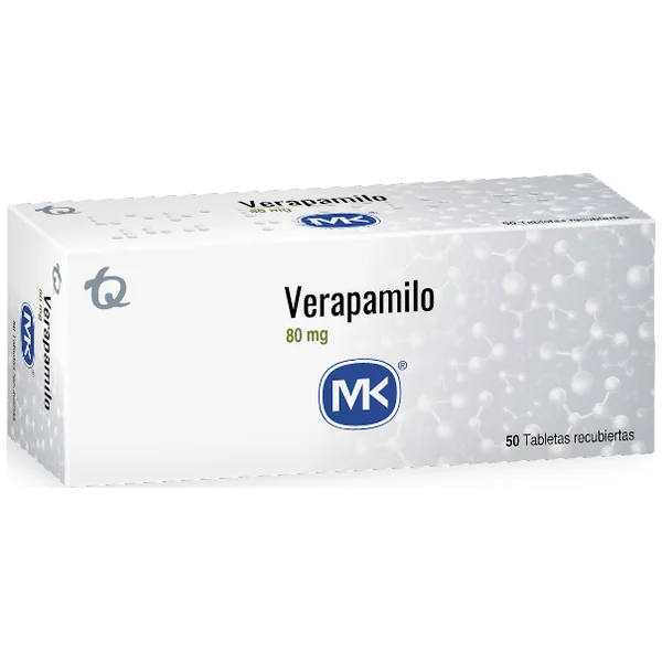 Verapamilo 80 Mg MK Caja X 50 Tabletas