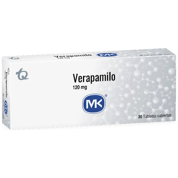 Verapamilo MK 120 Mg Caja X 30 Tabletas