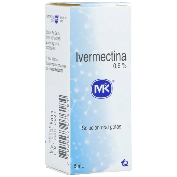 Ivermectina 0.6% Solución Oral Oral Frasco X 5mL