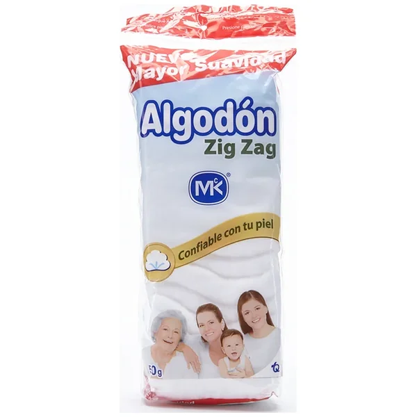 Algodon Zig-Zag Bolsa X 50Gr Mk