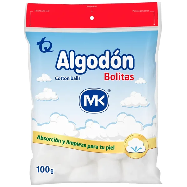 ALGODON POMOS 100 GR MK