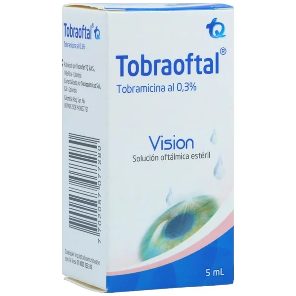 Tobraoftal Solución Oftálmica Estéril 0,3% Frasco X 5mL