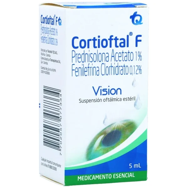 Cortioftal F Suspensión Oftálmologica Estéril Frasco X 5mL