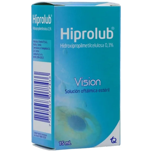 Hiprolub 0.3% Solución Oftalmica Esteril Frasco X 15 mL