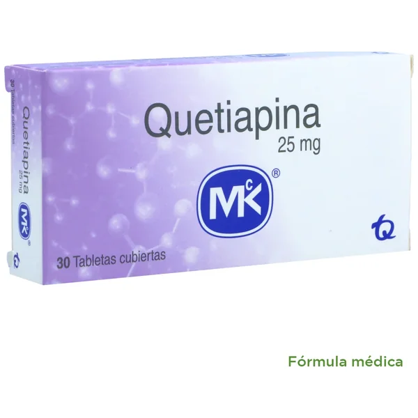 Quetiapina 25Mg Tableta Recubierta Caja X 30 Tabletas