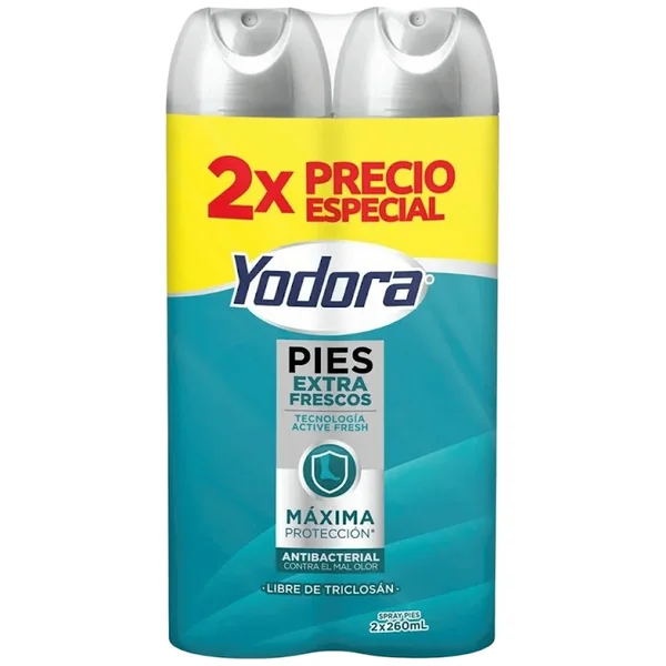 2 SPRAY PIES YODORA E.CTR.SUD.260 ML P.E