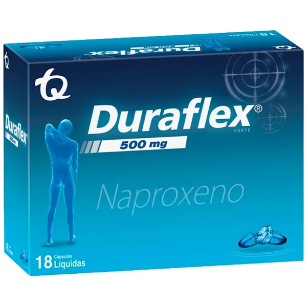 Duraflex Forte Naproxeno 500 Mg Tecnoquímicas Caja X 18 Cápsulas