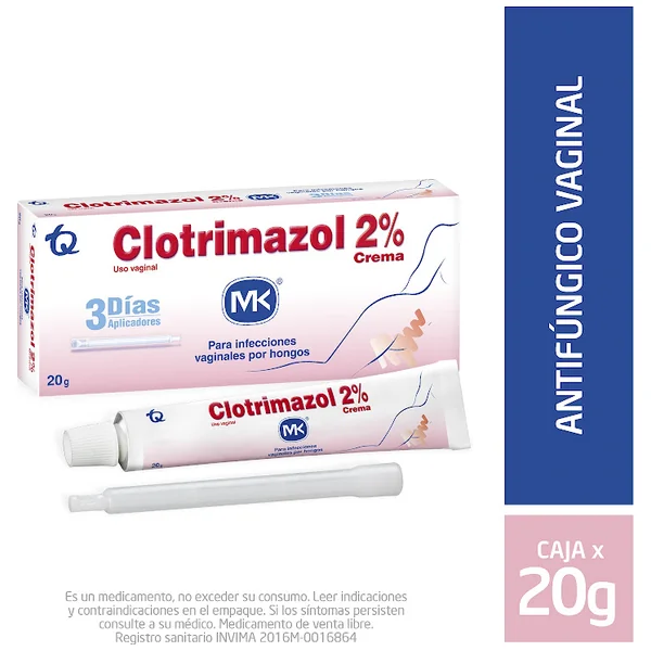 Clotrimazol MK 2% Crema Vaginal Tubo X 20 Gr