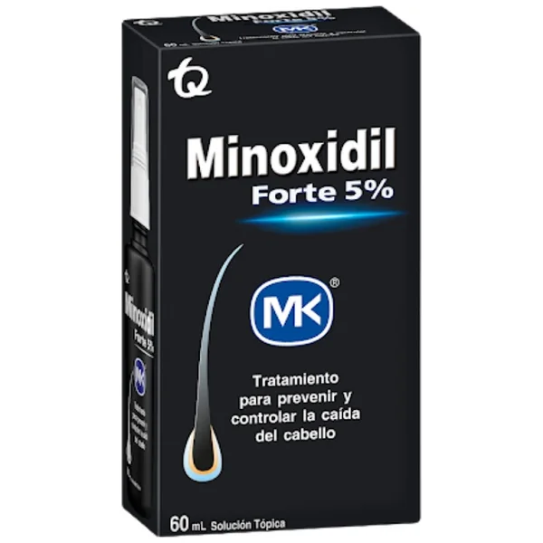 Minoxidil Forte Minoxidil 5% MK Solución Tópica Spray X 60 Ml