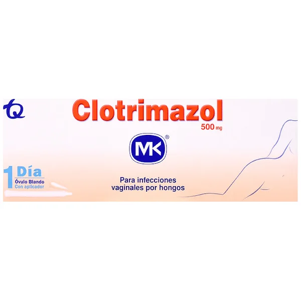 Clotrimazol 500 Mg MK Caja X 1 Óvulo