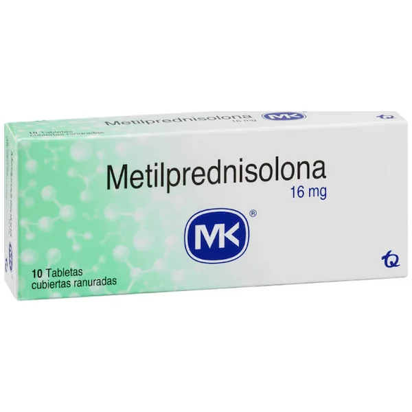 Metilprednisolona MK 16 MG Cajax10Tabletas