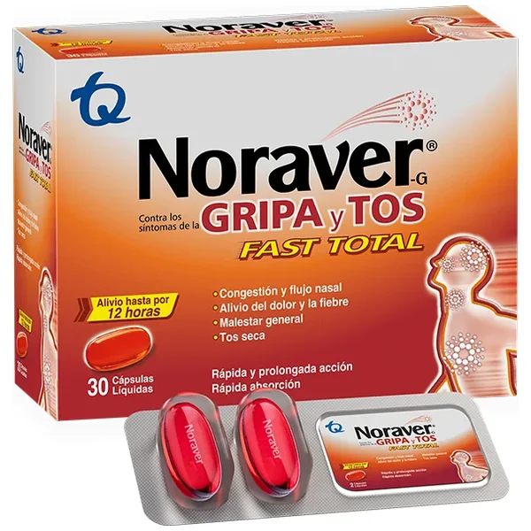 NORAVER GRIPA FAST TOTAL CAJA X 30 CAPS