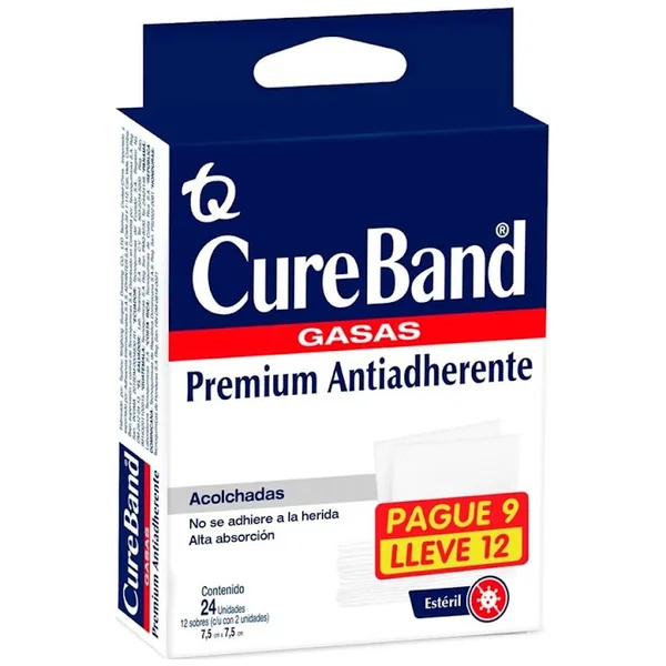 Gasa Cureband 7.5Cm X 7.5Cm Oferta X 12 Und