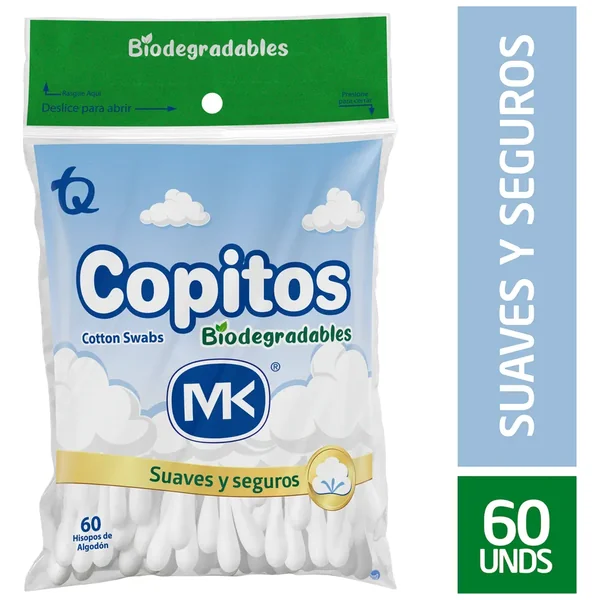 COPITOS BIODEGRADABLES 60 UND MK