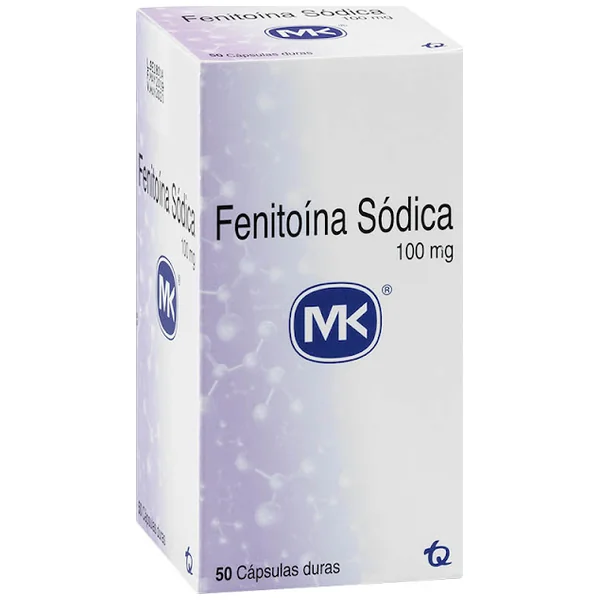 Fenitoina Sódica MK 100 Mg Frasco X 50 Cápsulas