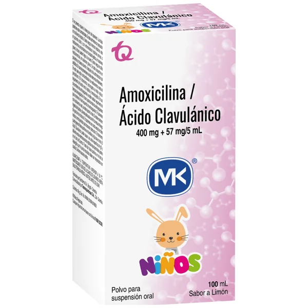 Amoxicilina 400/Acido Clavulanico 57 MG (MK)