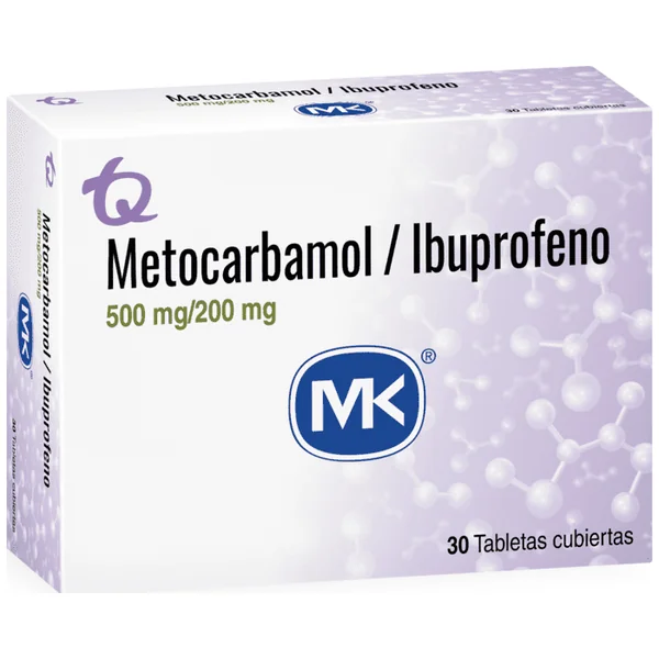 Metocarbamol / Ibuprofeno 500/200 MG (MK)