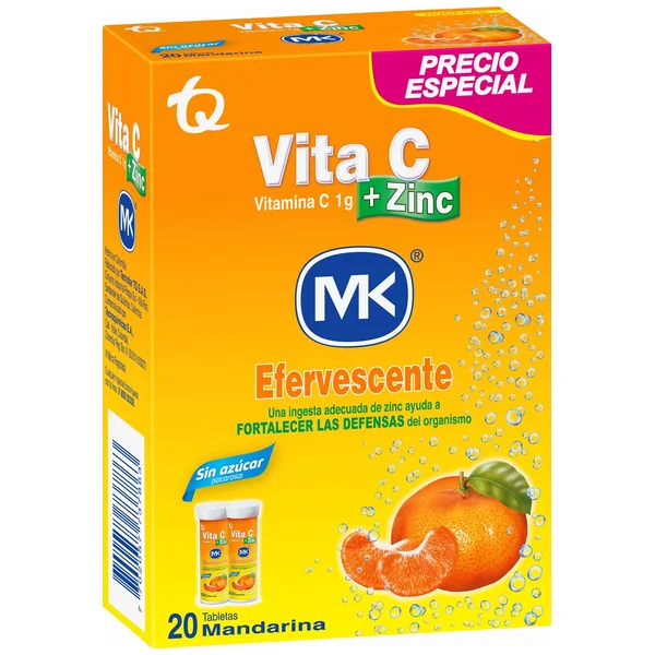 VITA C+ZINC 1GR EFERV.MNDARINA
